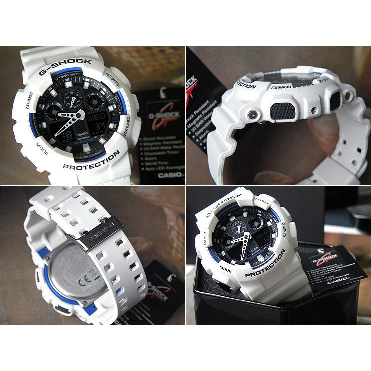 Lunette (Bezel) De Rechange Pour Casio G-Shock GA-100A - Résine Blanche - Neuf ⌚